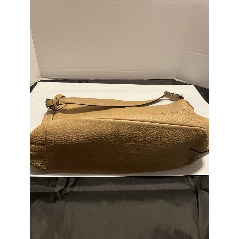 Vintage Coach Beige/ Tan  Pebbled Leather Slouchy Hobo Bucket Shoulder Bag 5715 - Picture 2 of 13